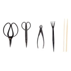 Werkzeugset Für Die Bonsaipflege, 5-teilig, Mit Aufbewahrungstasche -LECHUZA Verkaufs-Shop 0220401215 Werkzeugetui Scheren Kralle Zange Pinzette Staebchen 2