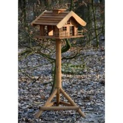 Vogelfutterhaus Almhütte Mit Liebevollen Details, Inkl. Ständer, FSC®, Ca. 56 X 46 X 35,5 Cm -LECHUZA Verkaufs-Shop 0910101340 Vogelfutterhaus Almhuette inkl Staender FSCca56x46x35 5cm 4 60497