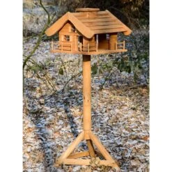 Vogelfutterhaus Almhütte Mit Liebevollen Details, Inkl. Ständer, FSC®, Ca. 56 X 46 X 35,5 Cm -LECHUZA Verkaufs-Shop 0910101340 Vogelfutterhaus Almhuette inkl Staender FSCca56x46x35 5cm 6 60495
