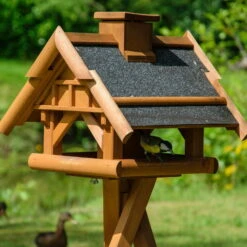 Vogelhaus Inkl. Ständer, Holz, Bernstein, 39 X 38 X 33 Cm -LECHUZA Verkaufs-Shop 0910101485 Vogelhaus inkl Staender 7 111711