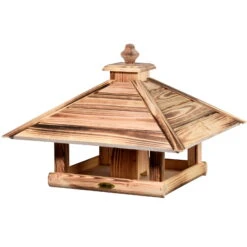 Kiefer-Vogelhaus 'Heat', Geflammt, 49 X 49 X 39 Cm -LECHUZA Verkaufs-Shop 0910101501 Vogelfutterhaus Heat 3 118881