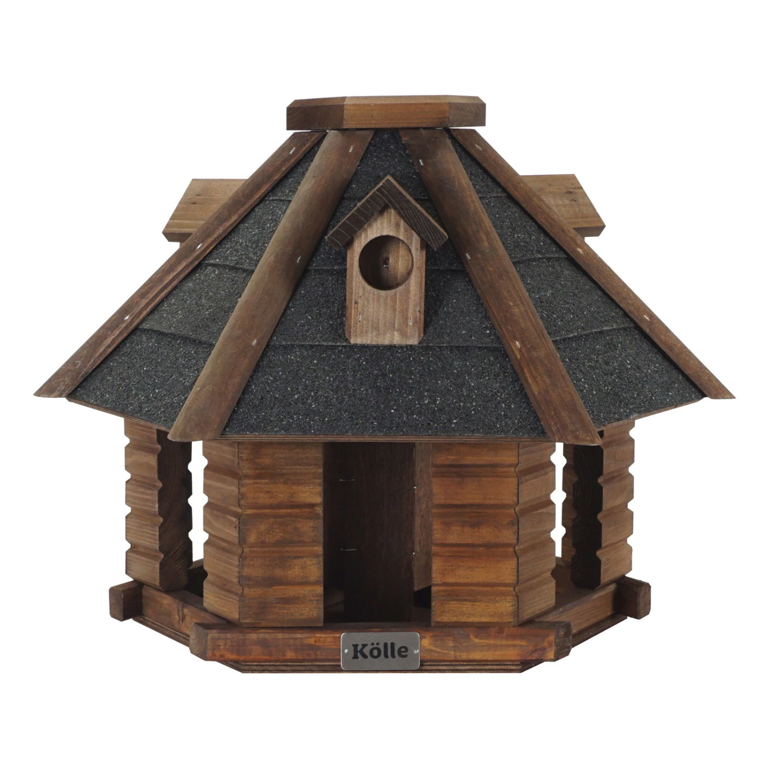 Vogelfutterhaus, Walnussbraun, 45 X 34 Cm 1 Vogelfutterhaus, Walnussbraun, 45 X 34 Cm