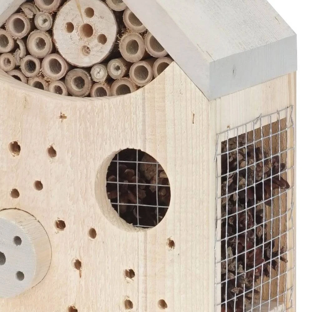 Insektenhotel, Kieferholz, Natur, Geflammt, 18 X 15 X 27 Cm 2 Insektenhotel, Kieferholz, Natur, Geflammt, 18 X 15 X 27 Cm – Bild 2