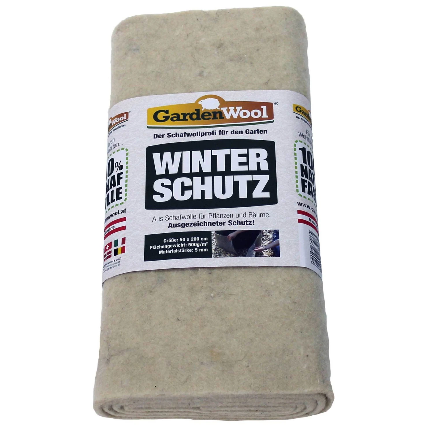 Winterschutzmatte Naturweiss, Faserlänge: Ø45 Mm, 100 % Schafwolle 3 Winterschutzmatte Naturweiss, Faserlänge: Ø45 Mm, 100 % Schafwolle – Bild 3