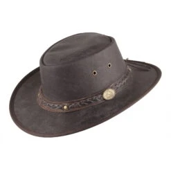 Hut 'Springbrook', Braun, 100% Rindsleder