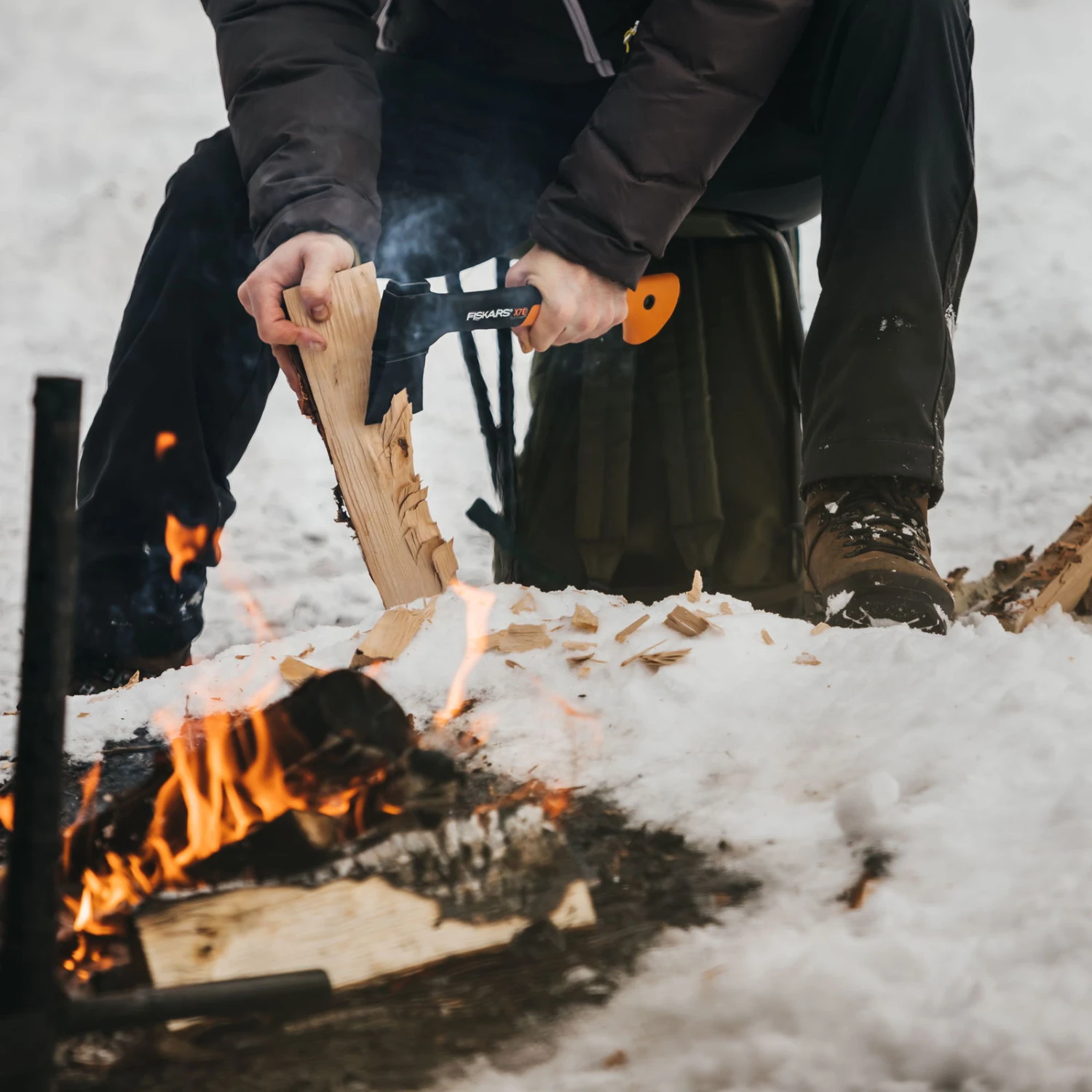 Fiskars Universalaxt X7 - XS, Schwarz/orange, Ca. 17 X 39 X 3 Cm 1 Fiskars Universalaxt X7 - XS, Schwarz/orange, Ca. 17 X 39 X 3 Cm