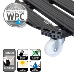 Multi Roller WPC, 120 Kg Tragkraft, Ca. 50 X 50 X 11 Cm -LECHUZA Verkaufs-Shop 0920600471 multi roller wpc anthrazit 5 116663