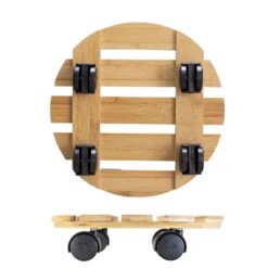 Multi Roller Bambus, 100 Kg Tragkraft, Ø 29 Cm -LECHUZA Verkaufs-Shop 0920600474 multi roller bambus hell 1 116673