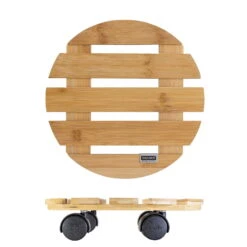 Multi Roller Bambus, 100 Kg Tragkraft, Ø 29 Cm -LECHUZA Verkaufs-Shop 0920600474 multi roller bambus hell 6 116668