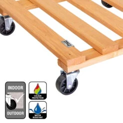 Multi Roller, Tragkraft 120 Kg, Hellbraun, Ca. 10 X 38 X 38 Cm -LECHUZA Verkaufs-Shop 0920600514multi roller kiefer kastanie 5 116711