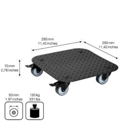 Pflanzenroller 'Alaska', Tragkraft 150 Kg, Anthrazit, Alu, 7 X 29 X 29 Cm 11 Pflanzenroller 'Alaska', Tragkraft 150 Kg, Anthrazit, Alu, 7 X 29 X 29 Cm -LECHUZA Verkaufs-Shop 0920600517 pflanzenroller alaska 4 116724