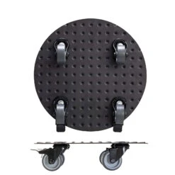 Pflanzenroller 'Alaska', Tragkraft 150 Kg, Anthrazit, Alu, 7 X 30 X 30 Cm -LECHUZA Verkaufs-Shop 0920600518 pflanzenroller alaska 1 116733