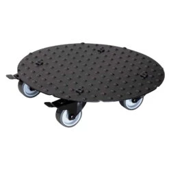 Pflanzenroller 'Alaska', Tragkraft 150 Kg, Anthrazit, Alu, 7 X 30 X 30 Cm