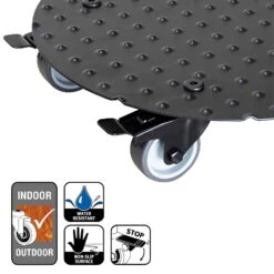 Pflanzenroller 'Alaska', Tragkraft 150 Kg, Anthrazit, Alu, 7 X 30 X 30 Cm -LECHUZA Verkaufs-Shop 0920600518 pflanzenroller alaska 5 116729