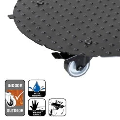 Pflanzenroller 'Alaska', Tragkraft 150 Kg, Anthrazit, Alu, 7 X 38 X 38 Cm -LECHUZA Verkaufs-Shop 0920600519 pflanzenroller alaska 5 116735