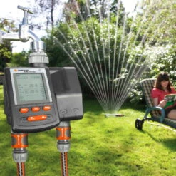 Bewässerungscomputer, Gardena, 2 Gartenbereiche, 3 Vorgänge Täglich -LECHUZA Verkaufs-Shop 0930101137 Bewaesserungscomputer MultiControl duo 1 61569