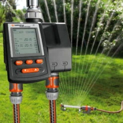 Bewässerungscomputer, Gardena, 2 Gartenbereiche, 3 Vorgänge Täglich -LECHUZA Verkaufs-Shop 0930101137 Bewaesserungscomputer MultiControl duo 4 61566