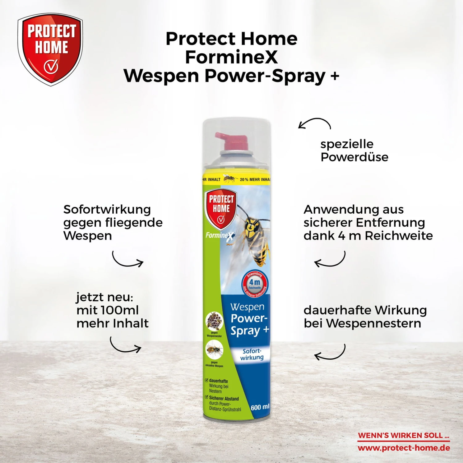 Protect Home Wespen-Powerspray, 600 Ml 3 Protect Home Wespen-Powerspray, 600 Ml – Bild 3
