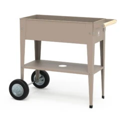 Hochbeet-Trolley Mit Rädern, Taupe, Metall, 75 X 35 X 80 Cm, 47 L 12 Hochbeet-Trolley Mit Rädern, Taupe, Metall, 75 X 35 X 80 Cm, 47 L -LECHUZA Verkaufs-Shop 0980250143 Urban Garden Trolly auf Raedern taupe 1 84522