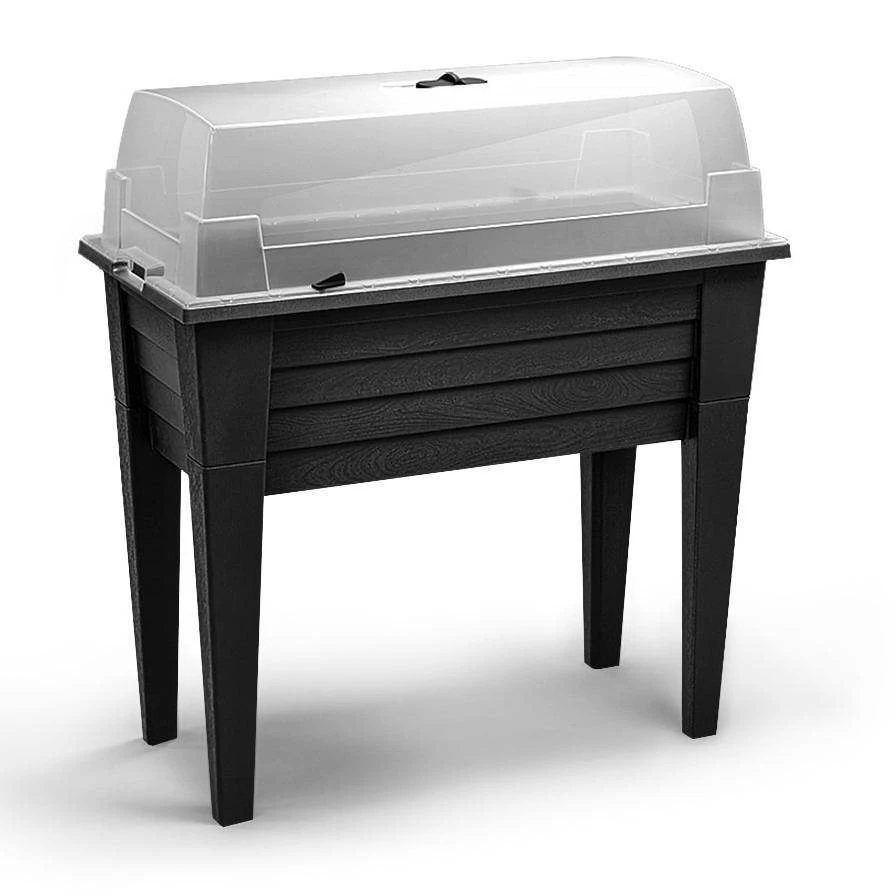 Hochbeet Mit Abnehmbaren Beinen & Deckel, Anthrazit, Ca. 78 X 40 X H 83 Cm 2 Hochbeet Mit Abnehmbaren Beinen & Deckel, Anthrazit, Ca. 78 X 40 X H 83 Cm – Bild 2