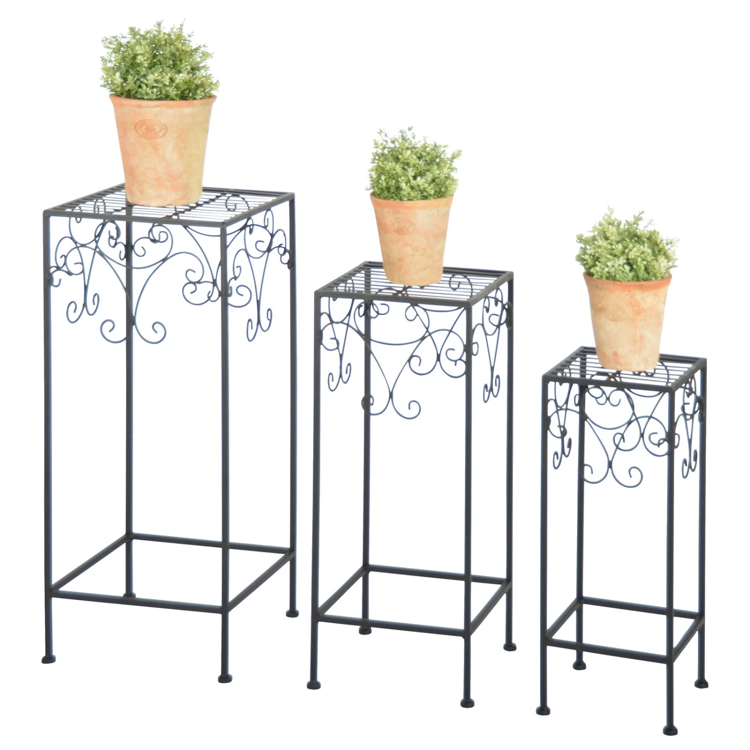 Pflanztisch L, Schwarz, Eisen, Ca. 31 X 31 X 70 Cm 2 Pflanztisch L, Schwarz, Eisen, Ca. 31 X 31 X 70 Cm – Bild 2