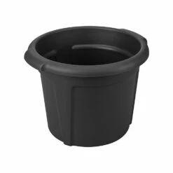 Elho Kartoffeltopf Green Basics Living Black, Ø 32,3 Cm, Höhe 25,7 Cm, Erdvol. 13 L -LECHUZA Verkaufs-Shop 3210103486 Kartoffeltopf Green Basics living black 32 3x25 7cm 13l 05 48262