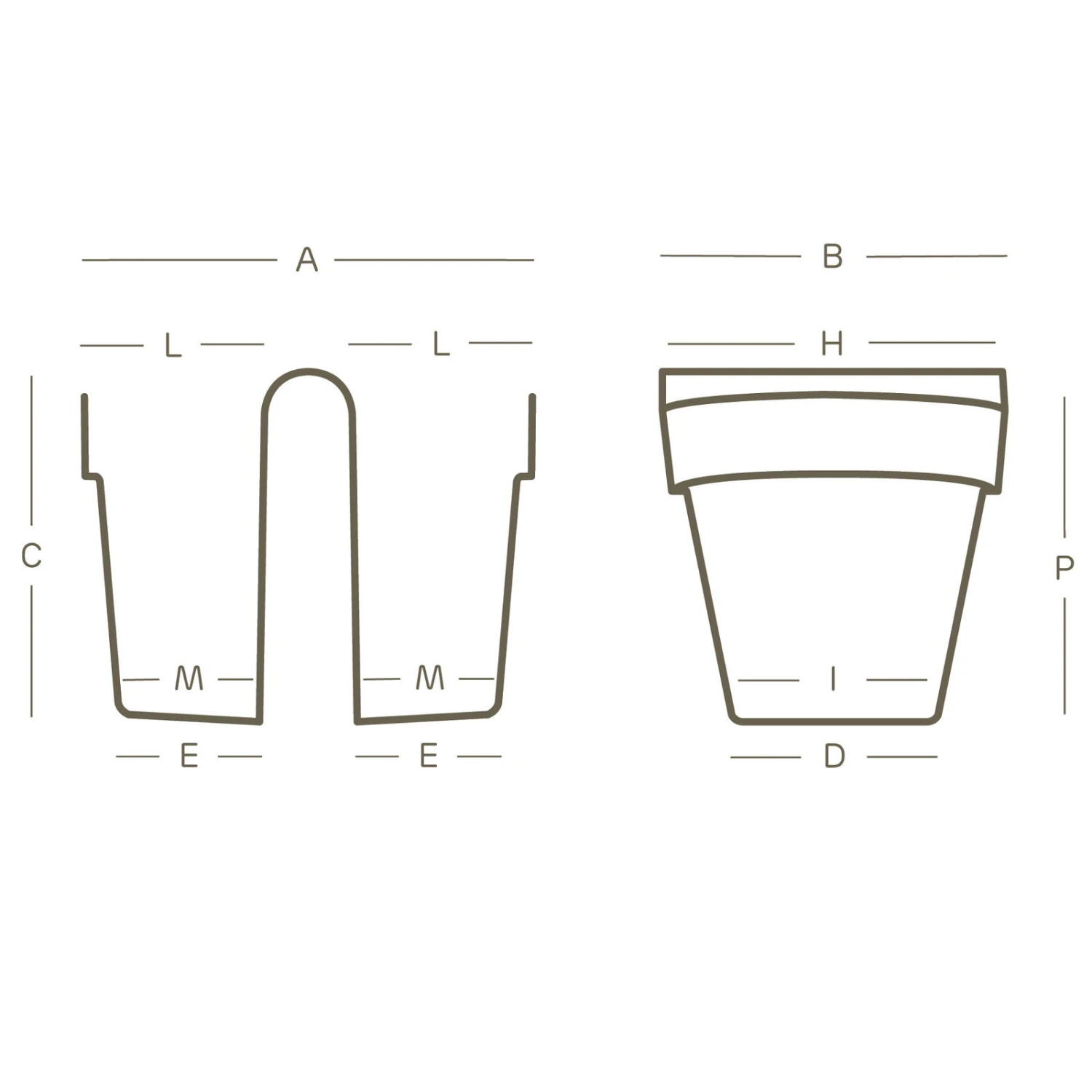 Balkon-Hängetopf Be Up Duo Mit Wasserreservoir Farbe Sand, 25 Cm, Erdvol. 8 L 2 Balkon-Hängetopf Be Up Duo Mit Wasserreservoir Farbe Sand, 25 Cm, Erdvol. 8 L – Bild 2