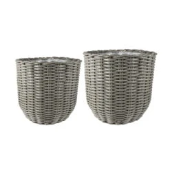 LECHUZA Verkaufs-Shop -LECHUZA Verkaufs-Shop 3210103593 3210103594 Koelle Pflanzkorb Jente grau 61998 1