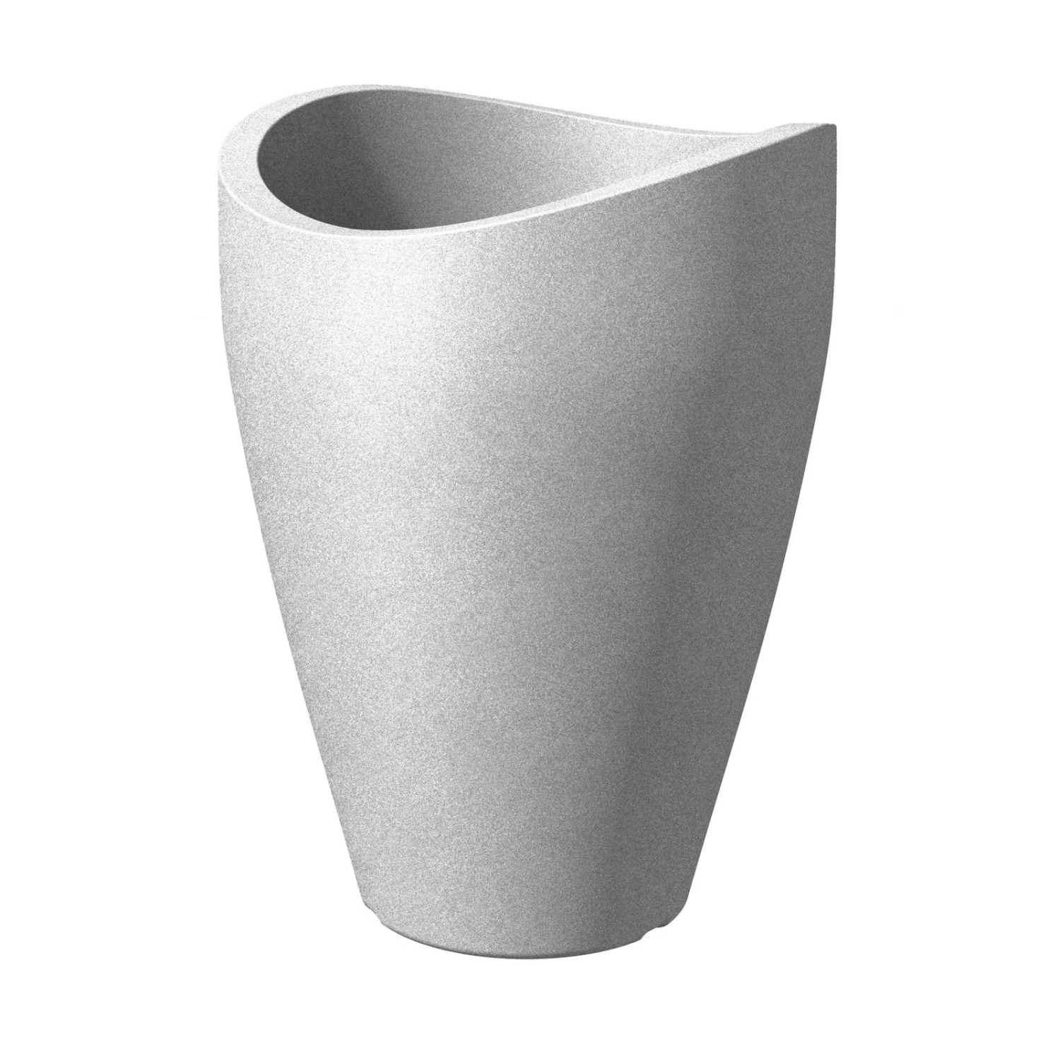 Pflanzgefäß Wave Globe High, Stony Grey, Kunststoff 1 Pflanzgefäß Wave Globe High, Stony Grey, Kunststoff