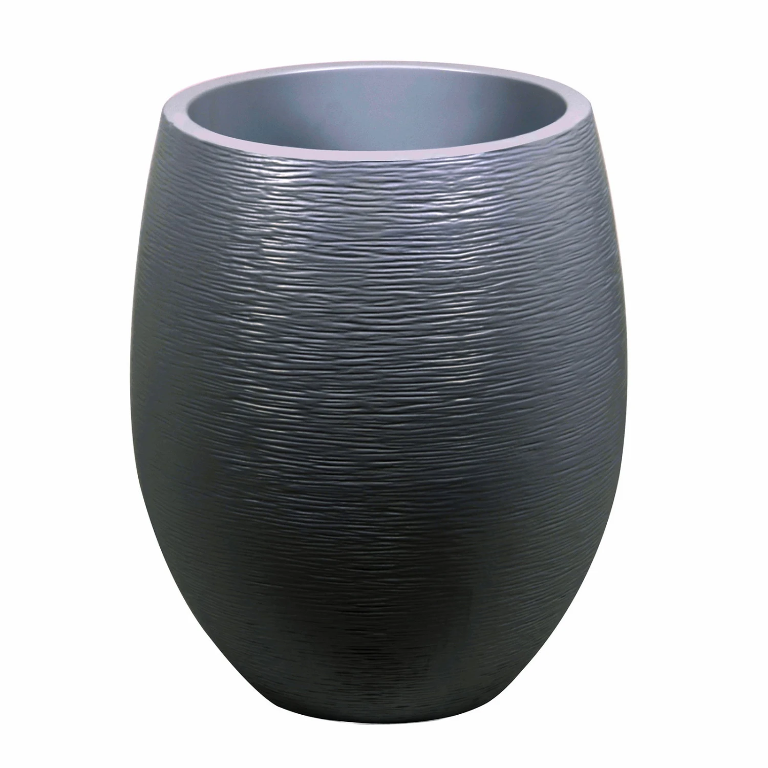 Pflanzgefäß Graphit Egg, Anthrazit, Wasserdicht, Robust 1 Pflanzgefäß Graphit Egg, Anthrazit, Wasserdicht, Robust
