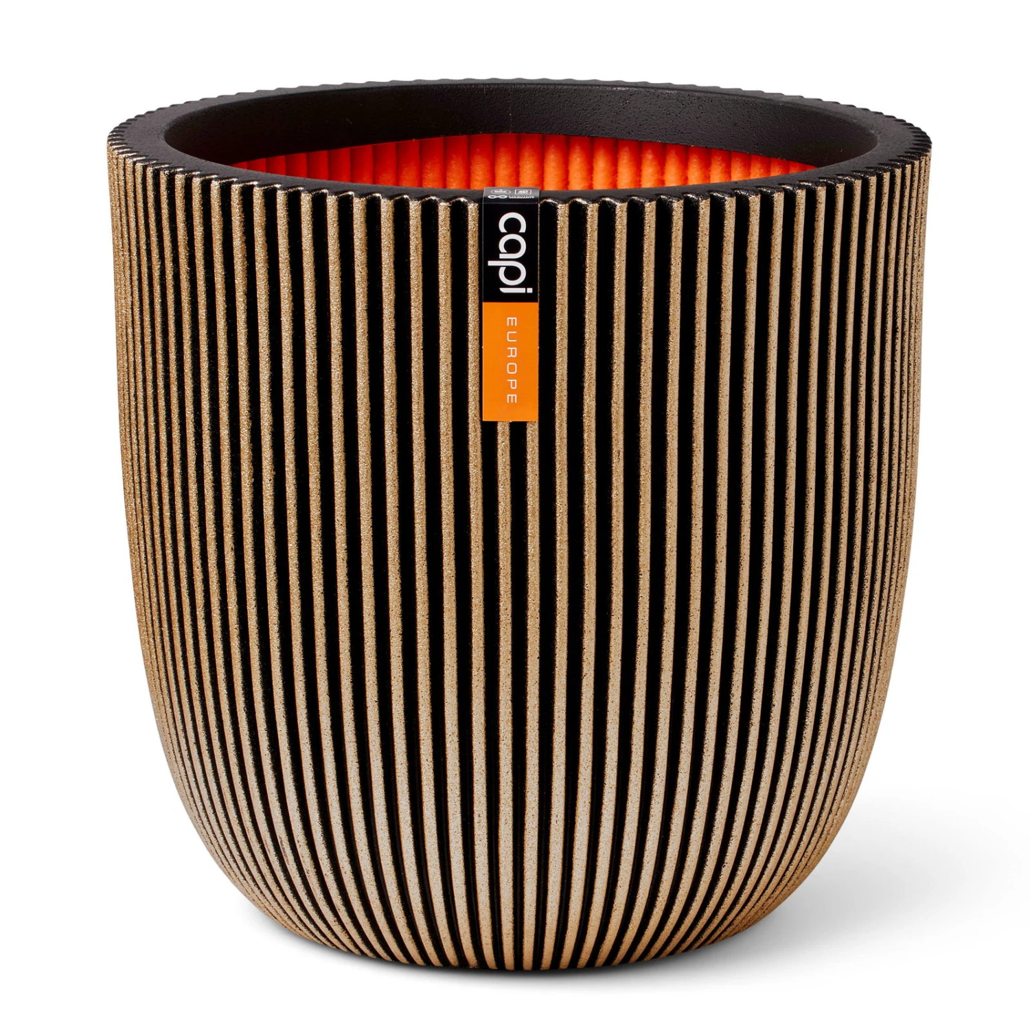 Pflanzgefäß 'Groove', Gold, Ø 35 X H 34 Cm 1 Pflanzgefäß 'Groove', Gold, Ø 35 X H 34 Cm