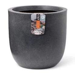 Pflanzgefäß 'Smooth', Grau