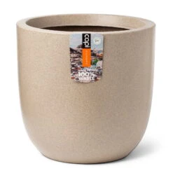 Pflanzgefäß 'Smooth', Beige, Ø 35 X H 34 Cm