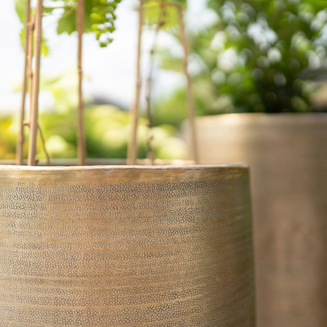 Pflanzgefäß 'Rowen', Gold, Ø 47 X H 82 Cm 6 Pflanzgefäß 'Rowen', Gold, Ø 47 X H 82 Cm – Bild 6