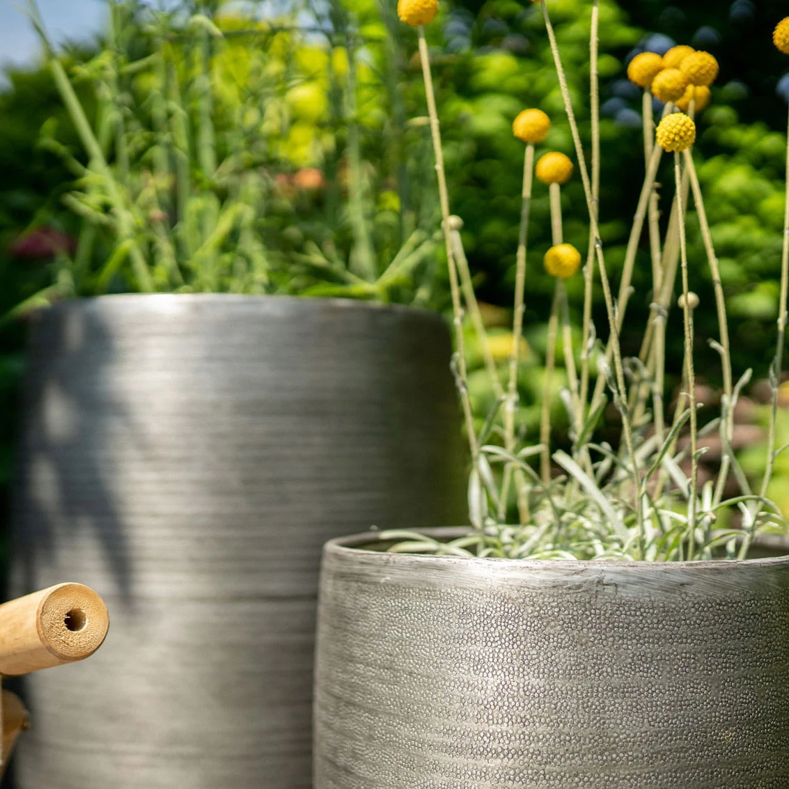 Pflanzgefäß 'Rowen', Silber, Ø 41 X H 72 Cm 3 Pflanzgefäß 'Rowen', Silber, Ø 41 X H 72 Cm – Bild 3