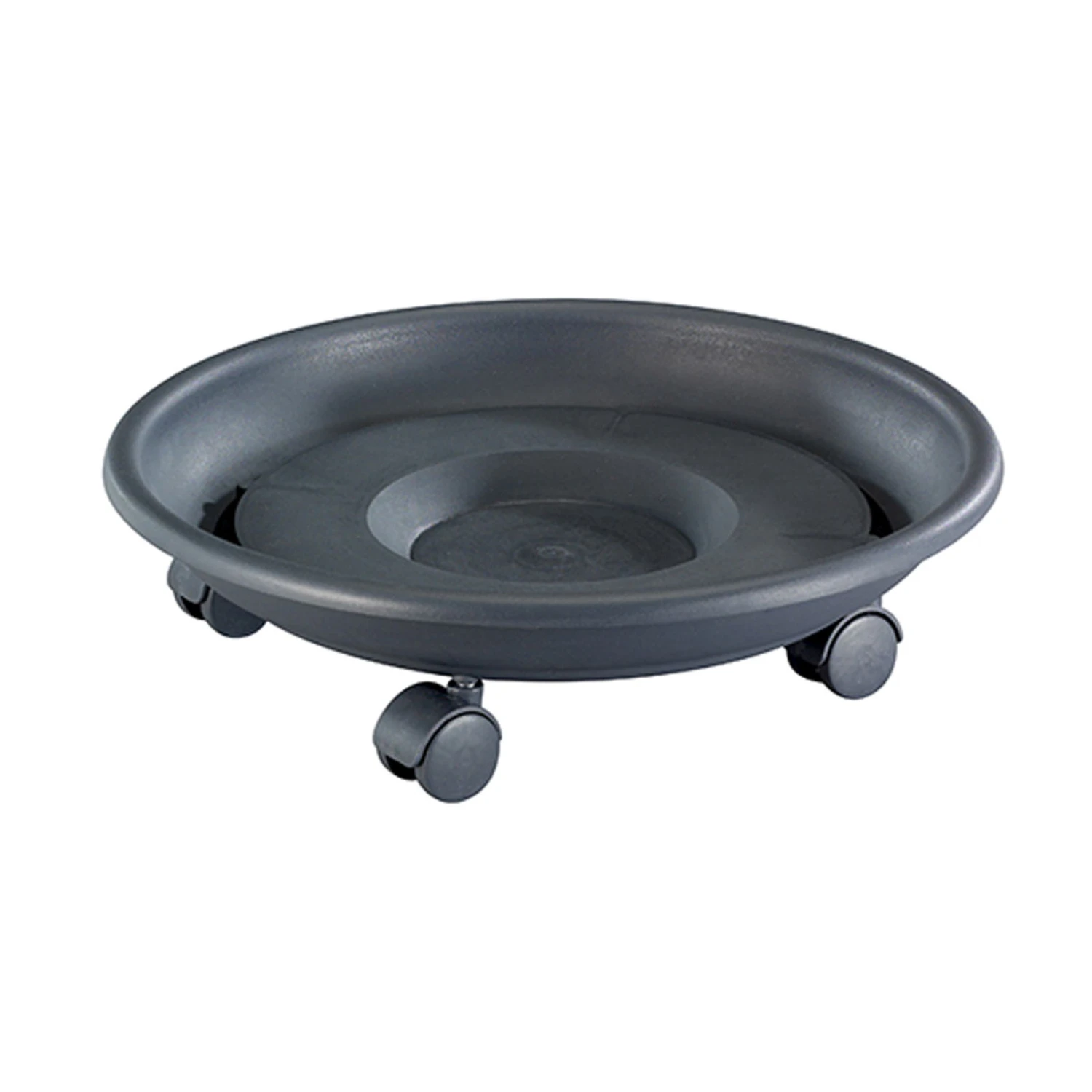 Wagner Multi Pflanzenroller "Serie K" Anthrazit, Mit 4 Doppelrollen, Ø Ca. 34 Cm 1 Wagner Multi Pflanzenroller "Serie K" Anthrazit, Mit 4 Doppelrollen, Ø Ca. 34 Cm