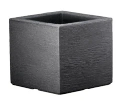 Pflanztrog "Kubus" Anthrazit, Ca. 50x50x40 Cm, Füllvolumen 55 L