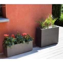 Pflanzkasten Graphit Crunch High, Anthrazit, L 78,5 X B 29,5 X H 60 Cm -LECHUZA Verkaufs-Shop 3230101030 Pflanzkasten Graphit Crunch High anthrazit L78 5xB29 5xH60cm 46Ltr 4 59184