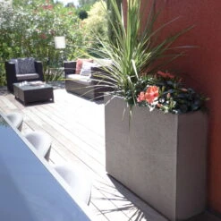 Pflanzkasten Graphit Crunch High, Anthrazit, Wasserdicht, Doppelwandig -LECHUZA Verkaufs-Shop 3230101031 Pflanzkasten Graphit Crunch High anthrazit L99 5xB29 5xH78 5cm 63l 2 59182