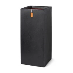 Capi Europe Pflanztrog, Planter Jay, Schwarz, Kunststoff, 36 X 36 X 79 Cm, 96 L