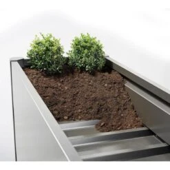 Biohort Pflanzbeet "Belvedere", Verzinktes Stahlblech, Zeitloses Design, Einlegeboden -LECHUZA Verkaufs-Shop pflanzbeet belvedere zwischenboden dunkelgrau metallic 65057
